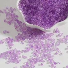 4mm 300pcs Transparent Glass Seed Beads,Small Craft Beads,Small Beads,Pony Beads,Mini Spacer Beads, Loose Beads, Craft Small Glass Beads For For Jewelry Making For DIY Craft