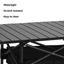 Outdoor Table - Black - View 5