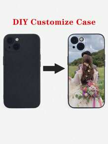 1 Piece Custom Personalized Pattern Soft Phone Case Compatible With Iphone 16/15/14/13/ 12/11 Pro Max Plus, Stylish, Colorful, Matching Phone Case, Easy To Customize, Personalized, Unique, Gift For Family Or Friends