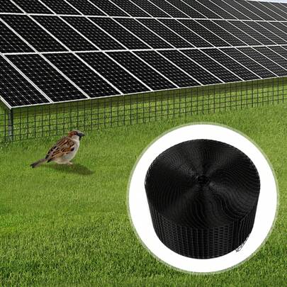 100ft Solar Panel Bird Wire Mesh Guard Kit Pigeon Bird Proofing Clips Net 6" UK