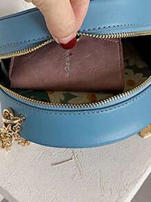 Bolso de mano mini retro de mujer con patrón personalizado de estrellas y lunas, bolso de mano con cadena con forma de corazón, bolso de hombro y bandolera con bordado estilo francés