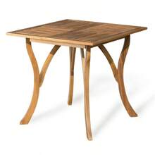 HERMOSA 31.5'' SQUARE WOOD TABLE - Multicolor - View 9