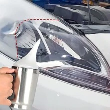 Kit de reparación de faros delanteros, kit de recuperación de faros delanteros con vaporizador de 800 g, kit de recuperación de lentes de faros delanteros con solución de 800 g para reparar el icterismo / flujo / rayos / oxidación de los faros delanteros