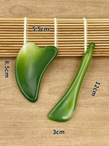 1 件装树脂心形刮痧美容面部刮痧板，全身经络刮痧板，可脱毛