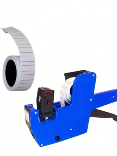 Etiquetadora Manual de Preço 7 Dígitos + Etiqueta + Refil Tinta - Dispensadora de Etiqueta Manual