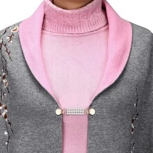 Sweater Clips Vintage Cinch Clips Retro Cardigan Collar Shawl Clips, Dress Clips Back Cinch, Shirt Brooch Clips For Women Clothing 3pc - 金色 - 查看 1