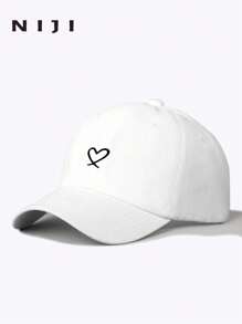 3pcs/Set Adjustable Women Heart Pattern Baseball Cap, Suitable For Daily Life And Outdoor Sports Valentines - Multicolor - View 4