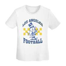 Women's Los Angeles R Football Short Sleeves T Shirt Casual T Shirts Novelty Shirt Graphic Tees Clothes Top Comfortable Shirts For Women Adult