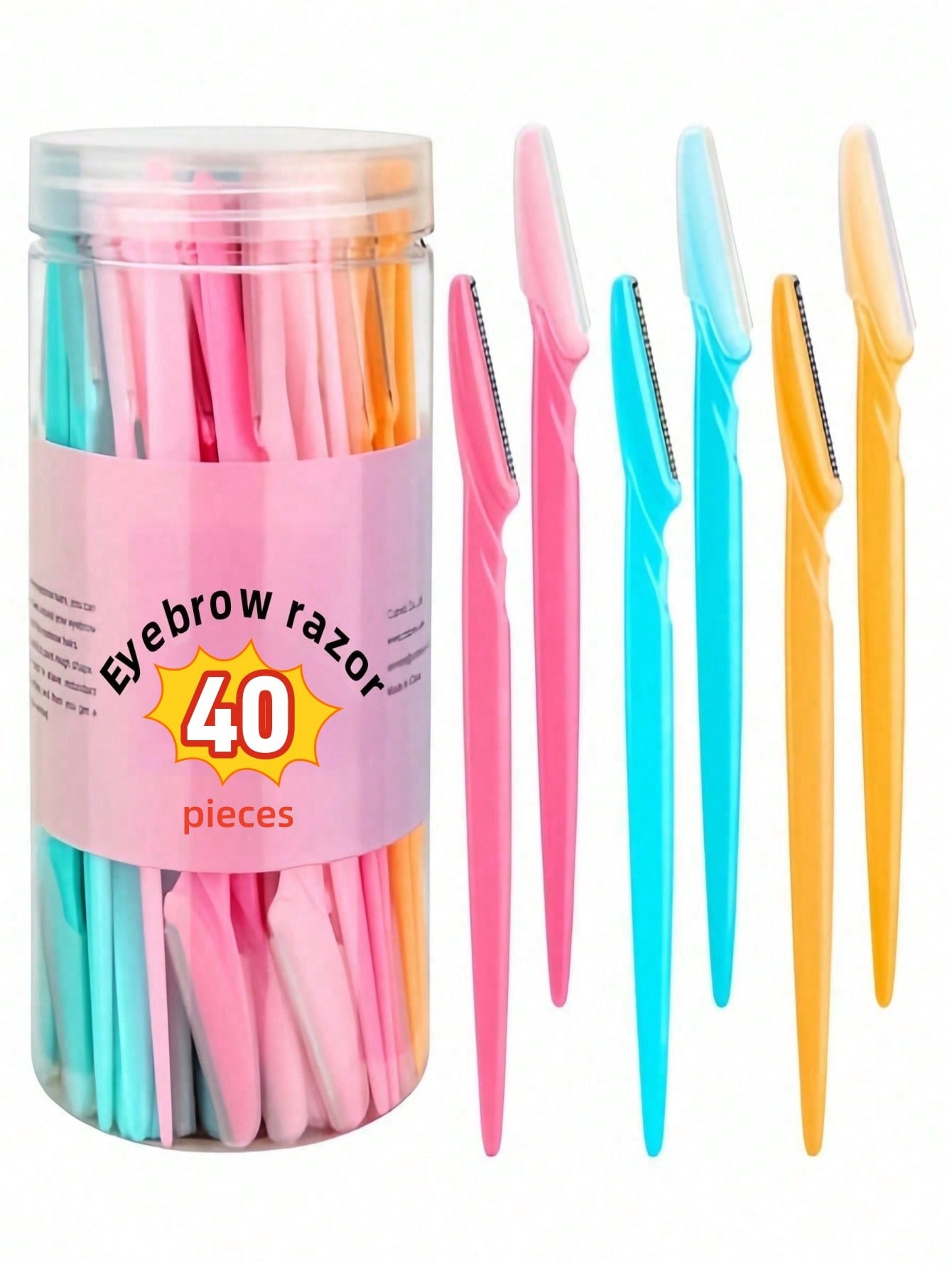 طقم 30 قطعة مقصات حواجب من الفولاذ المقاوم للصدأ م...