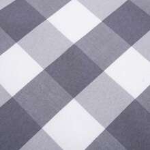 Tischdecke Schwarz/Weiß Rot/Weiß Grau/Weiß kariert (Farbe und Größe wählbar) - hochwertig gefertigtes Tischtuch Wasserabweisendes Polyester Karo-Tischtuch rund Rechteckige Esstischdecke für Familienrestaurant Partybuffet Picknick