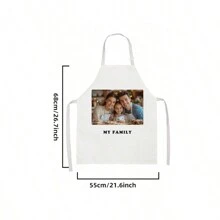 1pc Custom Face Apron With Photo For Mom Men Women Customized Funny Picture Chef Cooking Kitchen Apron Personalized Kitchen Waterproof Apron Customize Photo Logo Picture Name Chef Cook Apron Ideal For Mom Husband Girlfriend Boyfriend Father's Day Valentine's Day Mother's Day Birthdays Anniversaries Graduation Weddings Love Unique Ideal Gifts For Family For Housewarming,Six Custom Images, Customizable Image Text, Customizable Text Fonts