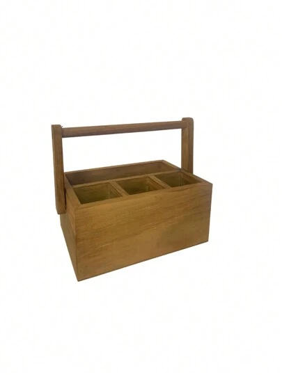 Porta Talher e Guardanapo Madeira Pinus - Mesa Posta