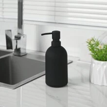 1个哑光黑色大容量皂液器 - 16盎司，适用于浴室和厨房台面 - 彩色 - 查看 4