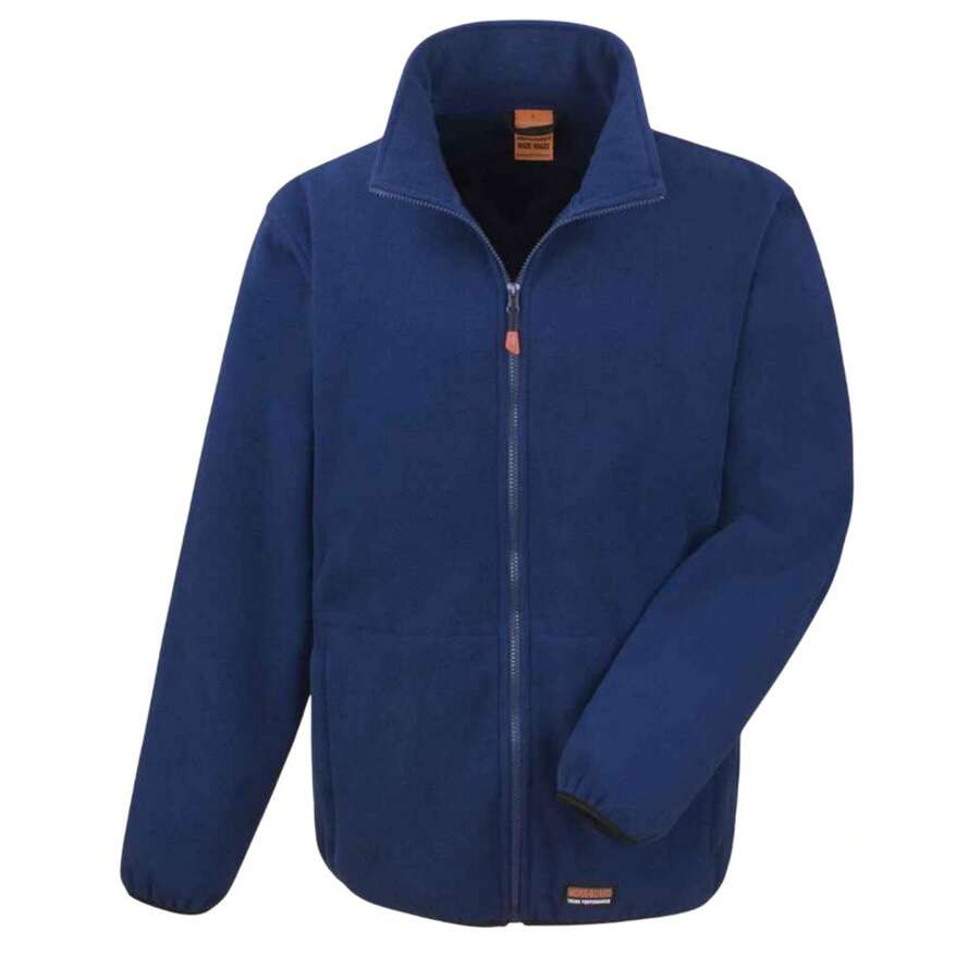 Result Mens Heavy Duty Microfleece Jacket (Navy) - 330gsm 100% Polyester - Navy Blue - View 1