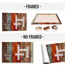 Catygift Customized Name - Instant Family Crossword Game Art - Personalized Framed Canvas Print, Not Celebrity Poster Wall Decor - Gift For Family, Valentine's Day Decoration - As Shown - View 3