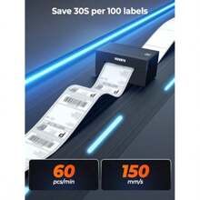 Shipping Label Printer Bluetooth Thermal 4x6 Postage For Business Etsy  Royal Mail DPD Evri Compatible Black - Black1 - View 4