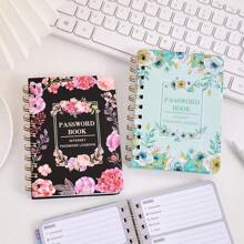65 Sheets A6 Floral Password Keeper Book With Alphabetical Tap Stickers Hardcover Password Logbook For Internet Website Address Login Secure Password Organizer Journal For School Home Office,School Supplies,Back To School