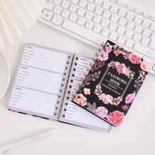 65 Sheets A6 Floral Password Keeper Book With Alphabetical Tap Stickers Hardcover Password Logbook For Internet Website Address Login Secure Password Organizer Journal For School Home Office,School Supplies,Back To School