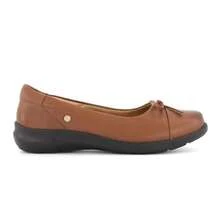 Zapato Casual Flat De 4 cm Color Café Confort Para Mujer - Café integral - Ver 4