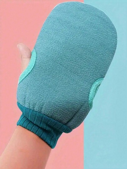 1pc Exfoliating Bath Body Scrub Cleaning Mitt, Dead Skin Removal Glove, Dual-Sided Body Cleaning Tool For SPA Foam Massage, Exfoliating Towel, Reversible Bath Mitt For Peeling, Suitable For Hydrotherapy, Massage And Body Scrubbing, Body Scrub Bath Accessories, Dead Skin Remover And Face Massager, Comes With Multi-Color Deep Cleansing Bath Towel