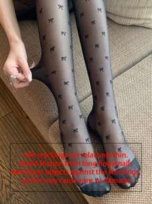 1對抗勾設計黑色蝴蝶網襪衣,適合女性