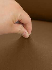1/4/6pcs Solid Color Elastic Milk Silk Eames Chair Cover, Home Bedroom Living Room Dining Chair Slipcover, Dust & Dirt Proof - Brown - View 4