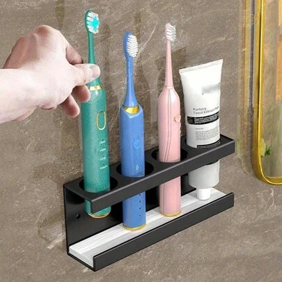 Electric Toothbrush Holder With Absorbent Diatomite Base - Wall Mounted, Requires No Power, Ideal For Bathroom Organization Home Bathroom Decor Fall Decor Back To School