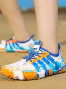 男童舒适快干防滑轻便沙滩鞋/水鞋 - 藍白色 - 查看 2