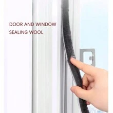 1 pieza Tiras de sellado para puertas y ventanas, burlete climático para puertas de cristal, relleno autoadhesivo para huecos en ventanas correderas y mosquiteros, tope para el umbral de la puerta - Multicolor - Ver 5