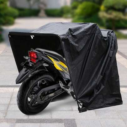 kangten Wasserdicht Motorrad Abdeckung Motorradgarage Zeltgarage schwarz Faltgarage S - 	 Motorbike Bike Shelter Tent Outdoor Shed Garage Moped Motorcycle Storage Cover