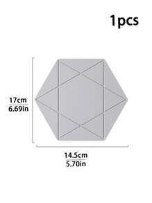 1 pieza/2 piezas Posavasos de silicona minimalista, salvamanteles, tapete para tazón, tapete para platos, individuales a prueba de calor, almohadilla aislante multiusos para vajilla, diseño hexagonal antideslizante, fácil de limpiar, resistente al calor
