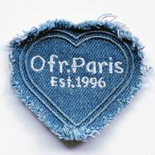 4 Pieces Of Denim Heart-Shaped Hand Sewn Embroidery Patches, Clothes, Dresses, Hats, Shoes, Curtains, Sewn Decorations, DIY Crafts, Bags, Pants Heart Patches