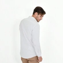 Plain Shirt For Men - Muletta - White - View 3
