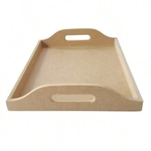 Low Edge Coffee Corner Tray - Unpainted - View 2