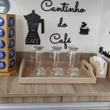Low Edge Coffee Corner Tray - Unpainted - View 5