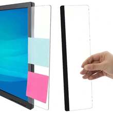 2 pièces/1 pièce Panneau mémo pour moniteur d'ordinateur, accessoires de bureau avec support autocollant. Décoration de bureau à domicile et panneau d'affichage