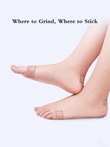 1m/卷硅胶防摩擦自粘保护垫，女士脚跟水泡垫，可剪裁以适应任何形状，适合高跟鞋