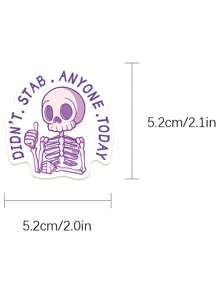 50pcs Snarky MEME Sticker Set, Decorative Stickers For Phone Cases, Scrapbooks, Skateboards, Guitars, Notebooks, Luggage, DIY Crafts