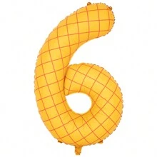 40 Inch Yellow Checkered Large Digital Balloons 0-9, Used For Birthday Parties, Self Inflating Helium Balloons, Birthday Decorations, Showers, Weddings, Anniversaries, Checkered Balloons, Party Decorations, Valentine's Day Decorations, Surprise Party Balloons, Aluminum Foil Balloons, Digital Balloons Carnival Christmas