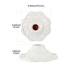 CILIA E27/E26 Lamp Socket,Lamp Holder Screw Base Socket Adapter, Roundness Embossed Ceiling Bulb Fixing Holder For Home