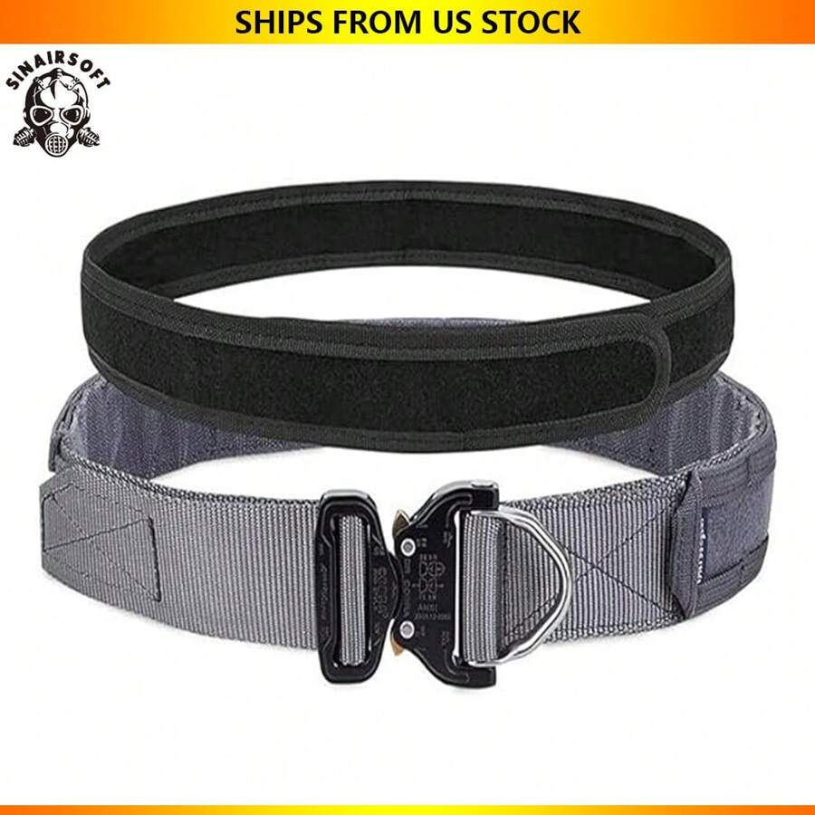 SINAIRSOFT EMERSONGEAR Tactical Rigger's Belt With Cobra Buckle,Quick Release MOLLE Riggers Belt,1.75" Inner 2" Outer Heavy Duty Belt