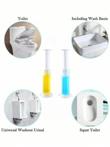 6pcs/Set 6 Colors And Fragrances Toilet Cleaning Gel, Floral Printed Toilet Gel, Floral Fragrance Toilet Deodorizing Gel, Toilet Cleaner, Odor Eliminating Gel, Bathroom Air Freshener, Suitable For Toilet, Bathroom, Cleaning Supplies