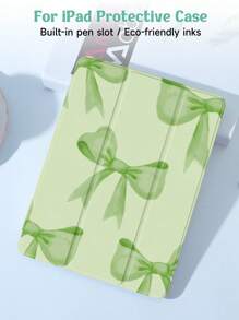 Bow Case Compatible With Samsung Galaxy Tab/IPad,IPad 9th/8th/7th Generation 10.2 Inch ,New IPad 10th Generation Cover,With Auto Wake/Sleep,Four Corners Anti-Fall