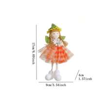 Flower Angel Decoration 4pcs 6.7inch Pastel Easter Fairy Hanging Ornaments Flower Angel Wings Fairy Tree Hanging Figurine For Home Spring Birthday Easter Party Decor