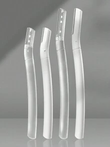 6 件套透明眉毛剃须刀套装，男女通用眉毛剃须刀和面部剃须刀套装，眉毛剃须刀和面部剃须刀，去角质磨皮工具，体毛脱毛修剪器和面部和眉毛剃须刀套装长柄刀片带精密帽女士眉毛剃须刀工具 - 彩色 - 查看 24