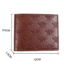 1pc Men's Wallet Black Wallet Brown Wallet Short Wallet Money Clip Young Men Minimalist Fashion Wallet - Wallet - View 5