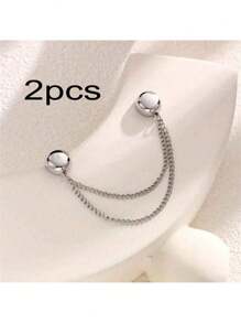 2pcs Adjustable Magnetic Pants Clip And Cuff Clip - Alloy, Detachable Hem Clasps, Fits For Pants And T-Shirts, Seamless F