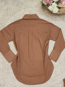 2pcs Shirt And Shorts Set - Maroon - View 4