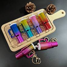 1pc Gradient Cute Ice Cup Key Chain, Detachable Mini Cup Key Chain, Personalized And Creative Pendant, Can Hold Lipstick, Backpack Pendant, Commemorative Gift For Friends Christmas