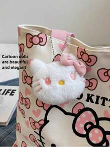 1 件 Sanrio 高端手提包，时尚特别，可爱简约单肩包适合上学、工作和旅行，旅行收纳包，化妆包，大容量化妆品收纳盒，化妆盒，可容纳口红、刷子、护肤品、手机、硬币、小物品、家居、礼品、节日和节日、多功能、派对小礼物 - 彩色 - 查看 16